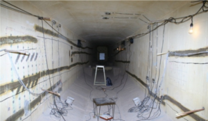 Sensors attached inside bridge girder
