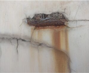 Corroded rebars